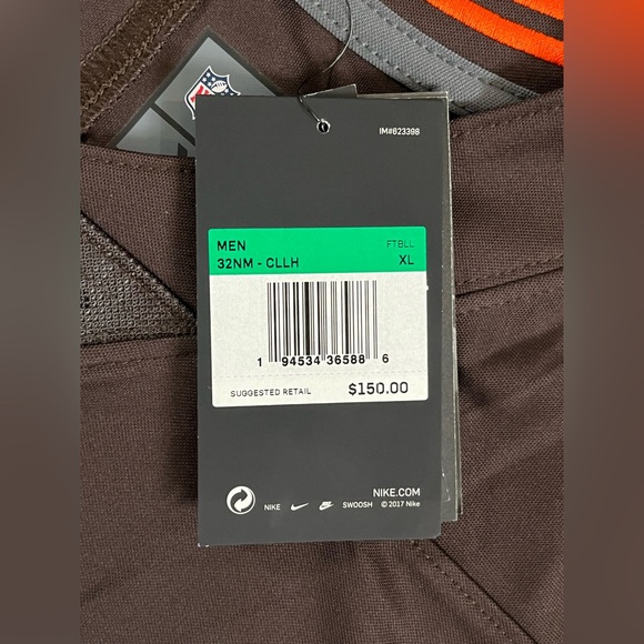 Nike Cleveland Browns Odell Beckham Stitched Jersey Brown size us mens XL & XXL - Picture 3 of 16